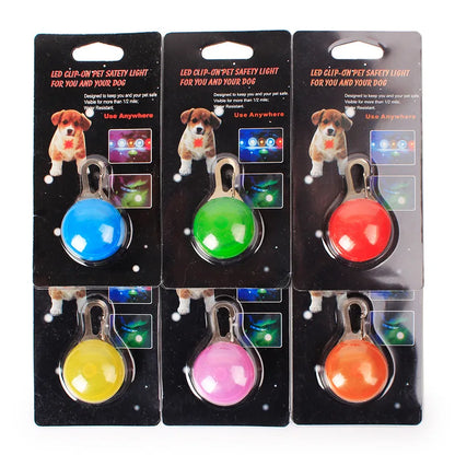 아지1PC LED Luminous Dog Cat Collar Glowing Pendant Flash Lights Pet Leads Bright Necklace Luminous Collar Night Safety Decoration