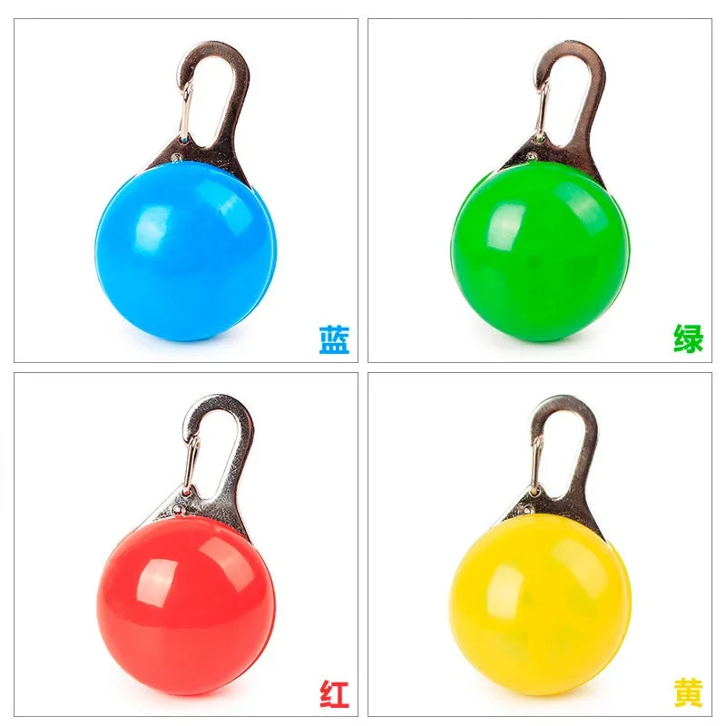 아지1PC LED Luminous Dog Cat Collar Glowing Pendant Flash Lights Pet Leads Bright Necklace Luminous Collar Night Safety Decoration