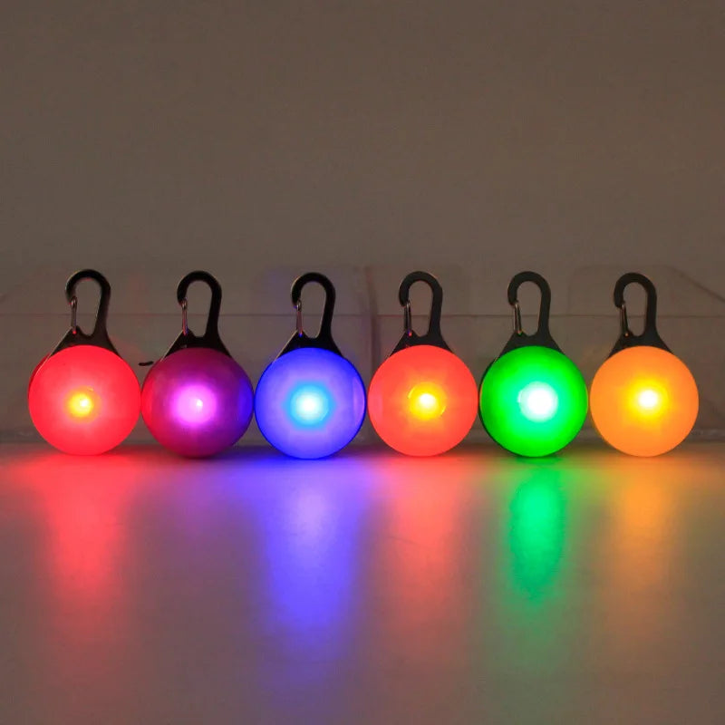 아지1PC LED Luminous Dog Cat Collar Glowing Pendant Flash Lights Pet Leads Bright Necklace Luminous Collar Night Safety Decoration