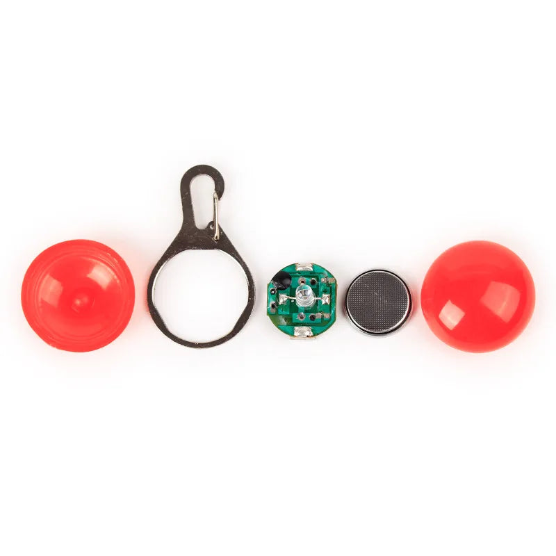 아지1PC LED Luminous Dog Cat Collar Glowing Pendant Flash Lights Pet Leads Bright Necklace Luminous Collar Night Safety Decoration